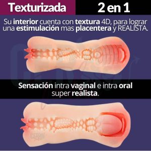 VAGINA FINA TEXTURIZADA ANO BOCA